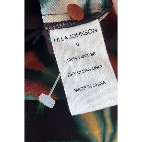 Ulla Johnson Daisy Printed Crepe Loose Fit Mini Dress Size 0 - Picture 4 of 4